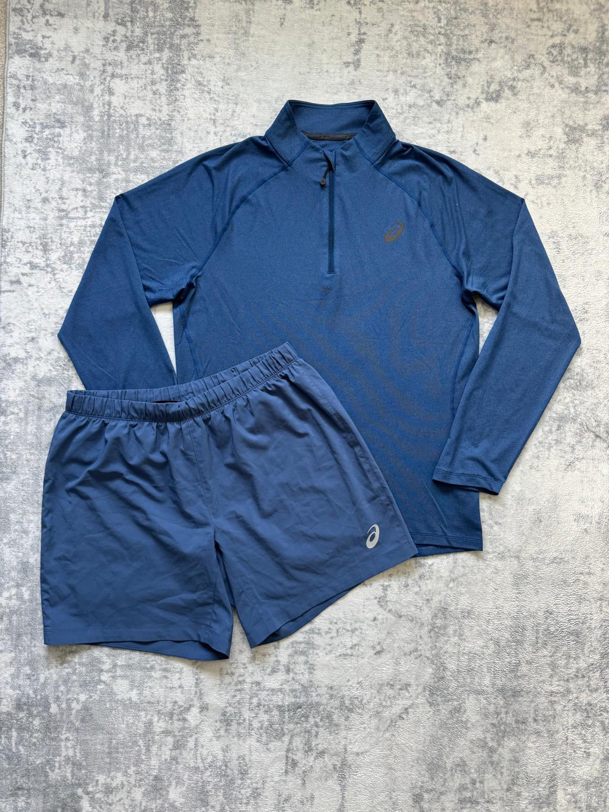 Asics 1/4 Zip Short Set - XL