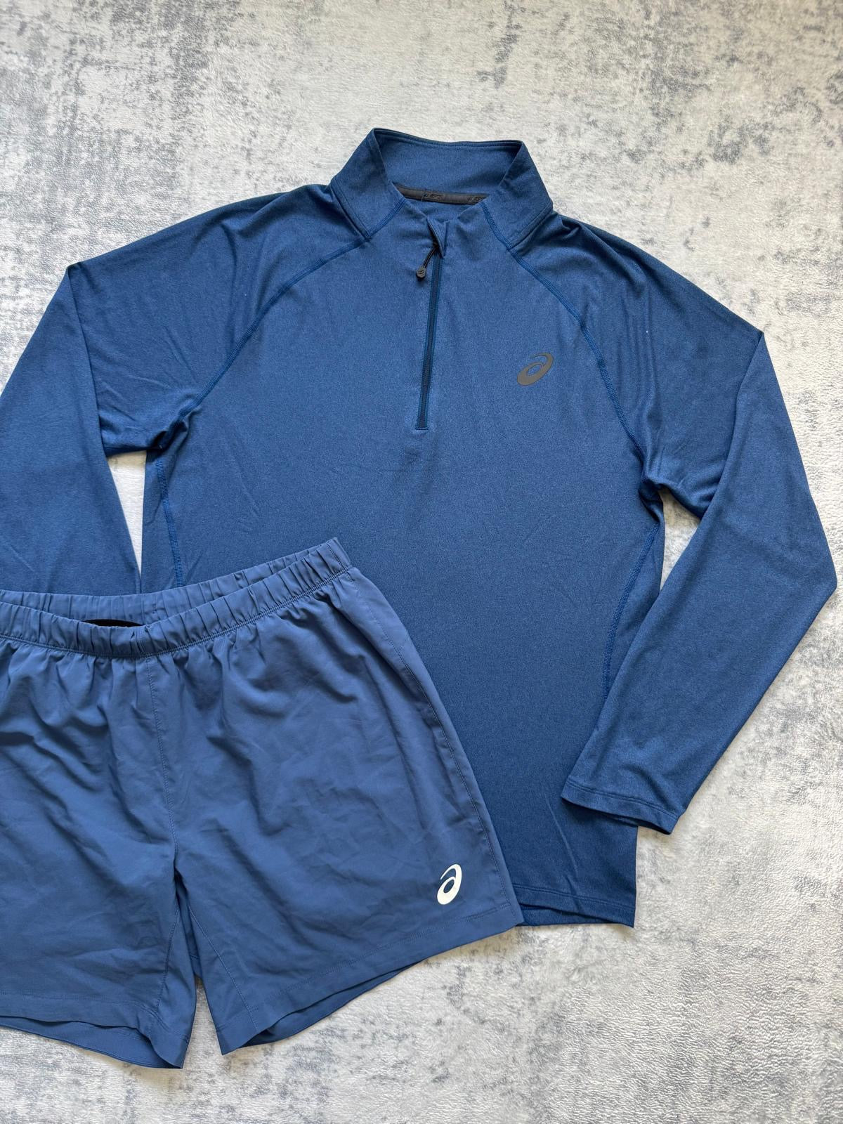 Asics 1/4 Zip Short Set - XL