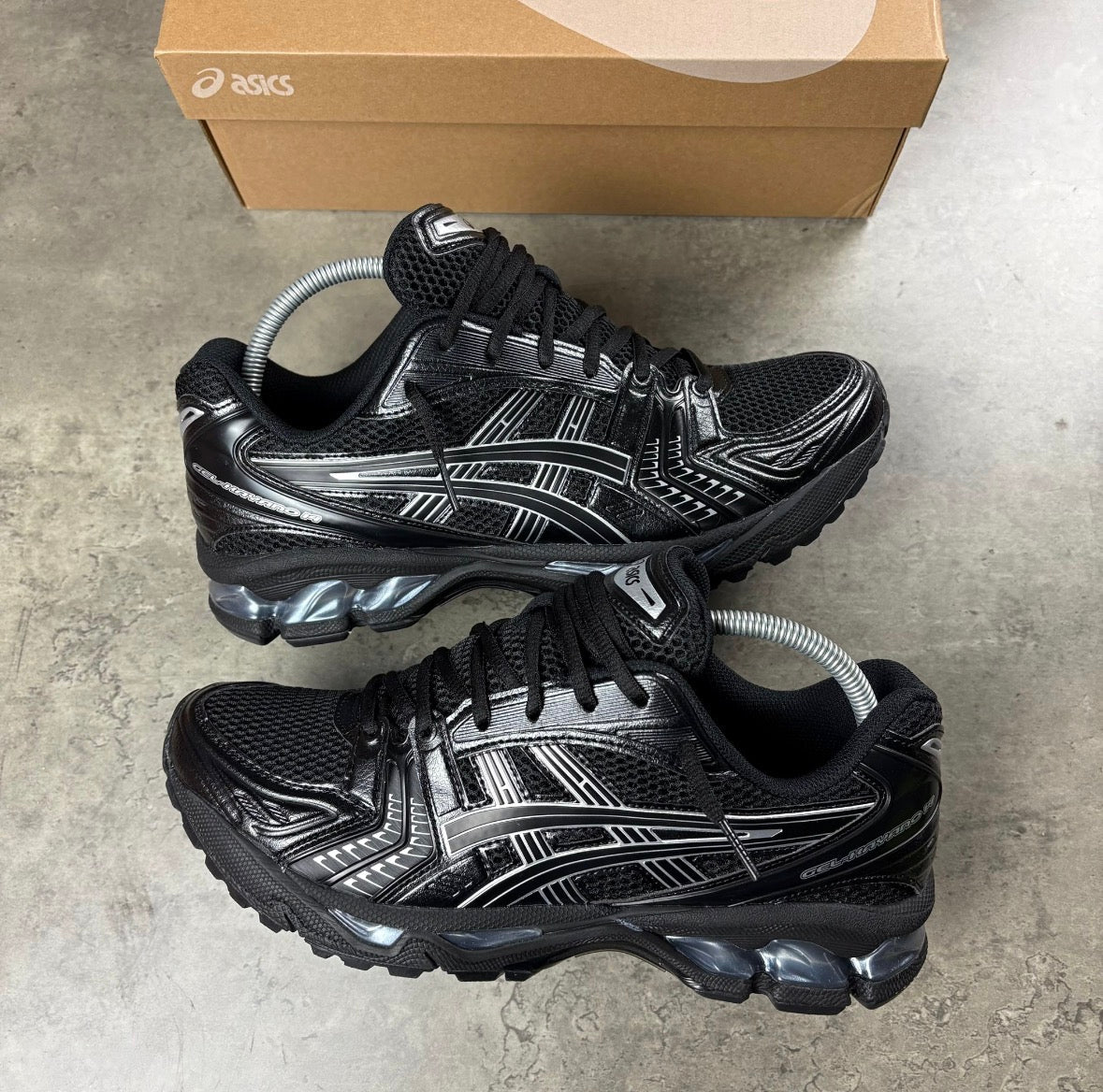 Asics Kayano 14's Black Pure Silver - Active Supply