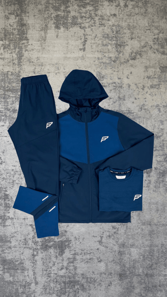 Frequency 3 Piece Tracksuit Navy - Active Supply