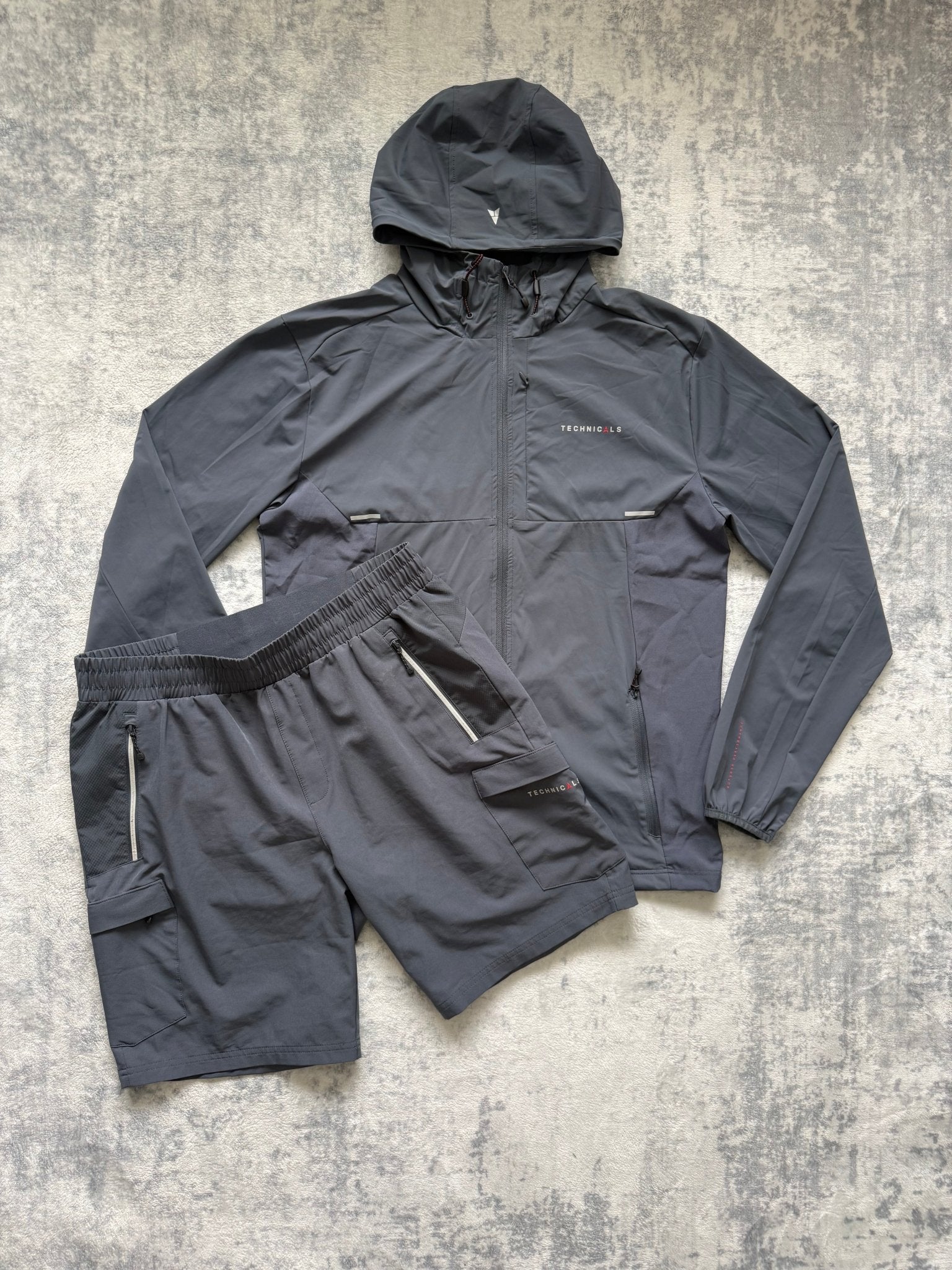 Technicals Windbreaker Short Set - M - Active Supply