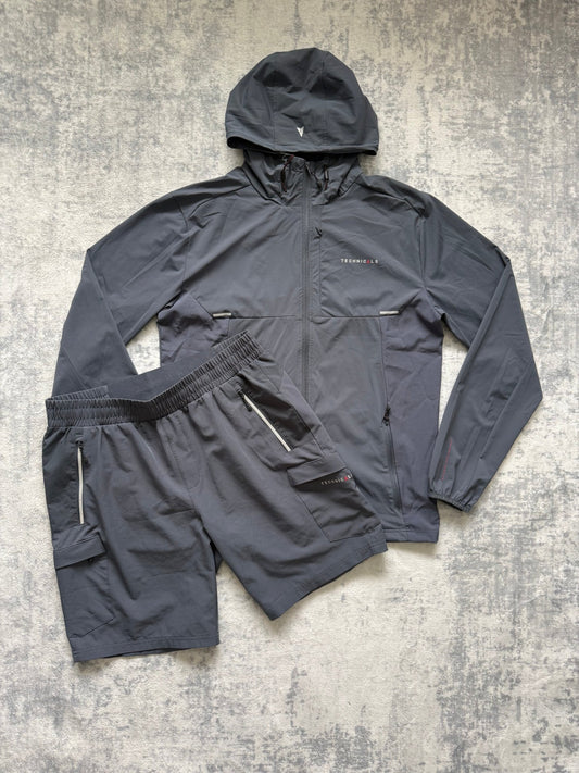 Technicals Windbreaker Short Set - M - Active Supply
